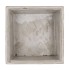 CONCRETE POT SQUARE 24X24X24CM