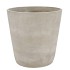 CONCRETE POT ROUND GREY 24X24CM NM