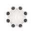 LUNA WHITE TUBE VASE 19X19CM NM