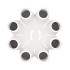 LUNA WHITE TUBE VASE 24X24CM NM