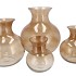 MIRA SAND GLASS CONE NECK SPHERE VASE 25X25X27CM