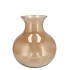 MIRA SAND GLASS CONE NECK SPHERE VASE 16X16X17CM