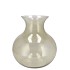 MIRA OLIVE GREEN GLASS CONE NECK SPHERE VASE 16X16X17CM