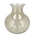 MIRA OLIVE GREEN GLASS CONE NECK SPHERE VASE 25X25X27CM
