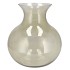 MIRA OLIVE GREEN GLASS CONE NECK SPHERE VASE 32X32X32CM