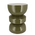 SEPHORA OLIVE GREEN STOOL / SIDE TABLE 30X30X45CM