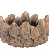 CONCRETE GOLDEN MUSHROOMS BOWL OVAL 26X19X14CM NM
