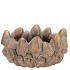 CONCRETE GOLDEN MUSHROOMS BOWL OVAL 24X16X12CM NM