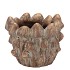 CONCRETE GOLDEN MUSHROOMS POT 16X16X12CM NM