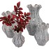 INGA DRISS GREY VASE ACTIVE GLAZE 27X27X44CM NM