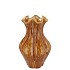INGA DRISS BROWN VASE ACTIVE GLAZE 19X19X25CM NM
