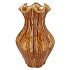 INGA DRISS BROWN VASE ACTIVE GLAZE 27X27X44CM NM