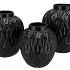 INGA BOA BLACK POT ACTIVE GLAZE 31X31X35CM NM