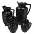 INGA BOA BLACK VASE 21X17X26CM NM