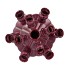 ROTTERDAM PURPLE VASE TUBE 25X25X36CM NM