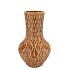 INGA BOA BROWN VASE NECK ACTIVE GLAZE 23X23X39CM NM