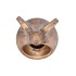 CONCRETE GOLDEN ANGEL POT 10X10X12CM