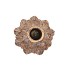 CONCRETE GOLDEN PINE TREE CANDLE HOLDER 10X10X15CM