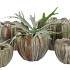 INGA GREEN POT ROUND ACTIVE GLAZE 32X32X26CM NM