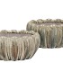 INGA GREEN POT OVAL ACTIVE GLAZE 26X17X13CM NM