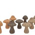 CONCRETE MUSHROOMS WOODS BROWN MIX ASS 9X9X11CM NM
