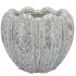 INGA GREY POT ROUND ACTIVE GLAZE 27X27X21CM NM
