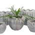 INGA GREY POT ROUND ACTIVE GLAZE 27X27X21CM NM