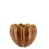 INGA BROWN POT ROUND ACTIVE GLAZE 16X16X12CM NM