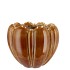 INGA BROWN POT ROUND ACTIVE GLAZE 18X18X14CM NM