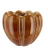 INGA BROWN POT ROUND ACTIVE GLAZE 25X25X19CM NM