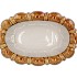 INGA BROWN POT OVAL ACTIVE GLAZE 26X17X13CM NM