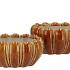 INGA BROWN POT OVAL ACTIVE GLAZE 26X17X13CM NM