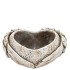 CONCRETE HEART TOP WINGS PLANTER STRAIGHT 21X19X8CM NM