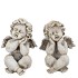 CONCRETE SAINT ANGEL CROSS LEGS ASS 16X16X22CM NM