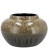 JADE FOREST GREEN VASE BOL 23X14CM NM