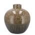 JADE FOREST GREEN VASE NECK 28X29CM NM