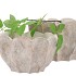 ALASKA WAVY SAND OVAL POT 31X19X21CM NM