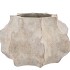 ALASKA WAVY SAND POT WITH NECK 41X40X26CM NM