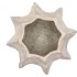 ALASKA WAVY SAND POT WITH NECK 41X40X26CM NM