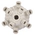 ROTTERDAM WHITE VASE TUBE 31X31X46CM NM