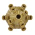 ROTTERDAM WARM SAND VASE TUBE 25X25X36CM NM