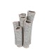 INGA BARRIER GREY VASE TUBE ACTIVE GLAZE 15X12X21CM NM