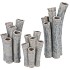 INGA BARRIER GREY VASE TUBE ACTIVE GLAZE 17X14X28CM NM