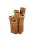 INGA BARRIER BROWN VASE TUBE ACTIVE GLAZE 15X12X21CM NM