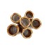 INGA BARRIER BROWN VASE TUBE ACTIVE GLAZE 15X12X21CM NM