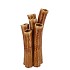 INGA BARRIER BROWN VASE TUBE ACTIVE GLAZE 17X14X28CM NM