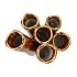 INGA BARRIER BROWN VASE TUBE ACTIVE GLAZE 17X14X28CM NM