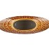 INGA JADA BROWN OVAL VASE ACTIVE GLAZE WAVE 31X12X30CM NM