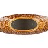 INGA JADA BROWN OVAL VASE ACTIVE GLAZE WAVE 41X14X39CM NM