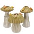 BIRD MUSHROOM VASE OLIVE ASS 16X16X25 NM
